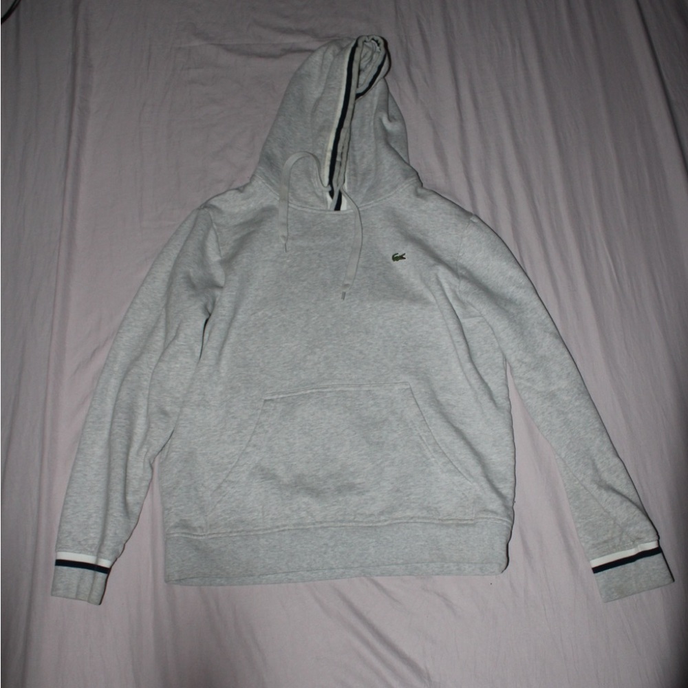 Lacoste Light Gray Hoodie